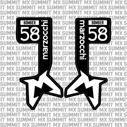 Marzocchi Bomber Fork Tube Decal