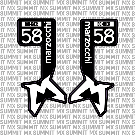 Marzocchi Bomber Fork Tube Decal