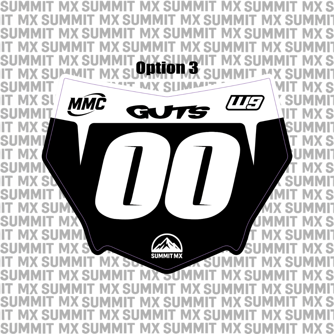 Pre-Designed Motocutz Number Plate Decal