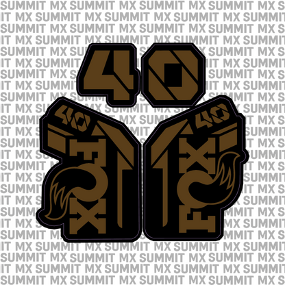 Fox 40 Fork Tube Decal