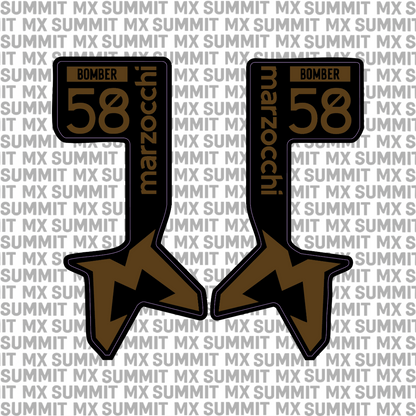 Marzocchi Bomber Fork Tube Decal