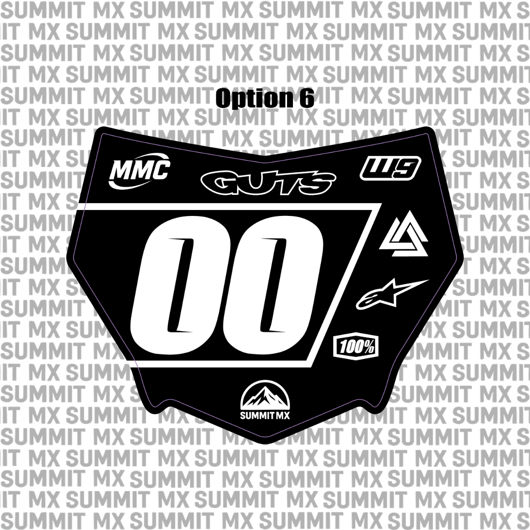 Pre-Designed Motocutz Number Plate Decal