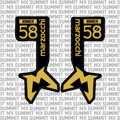 Marzocchi Bomber Fork Tube Decal