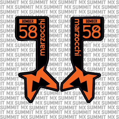 Marzocchi Bomber Fork Tube Decal