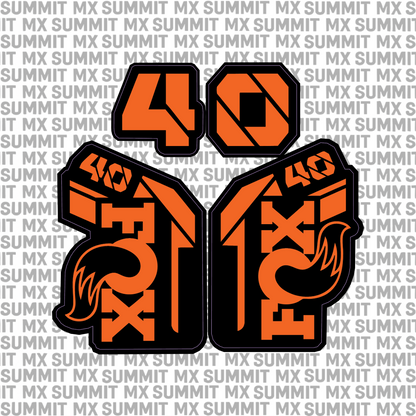 Fox 40 Fork Tube Decal