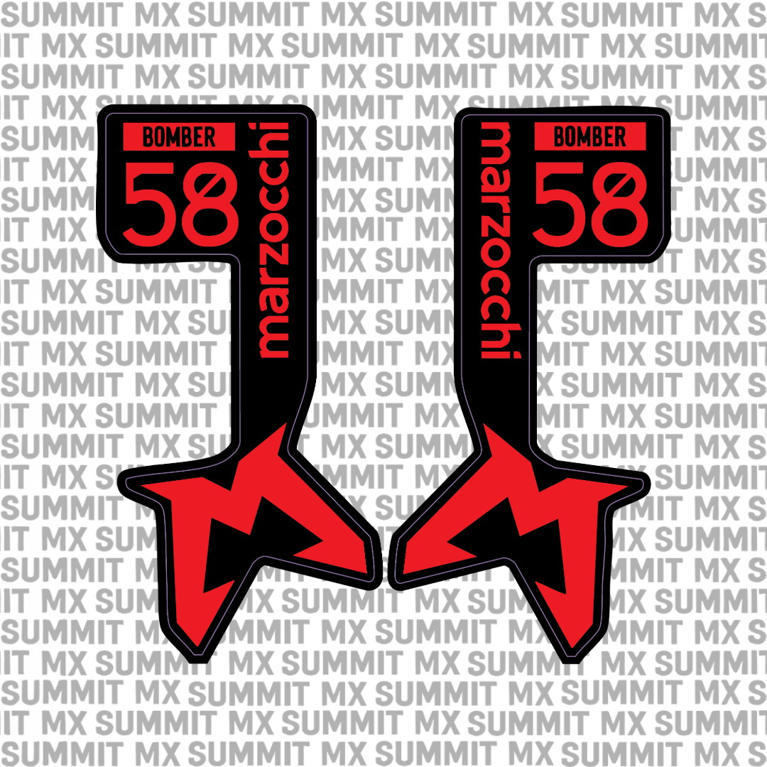 Marzocchi Bomber Fork Tube Decal