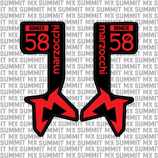 Marzocchi Bomber Fork Tube Decal