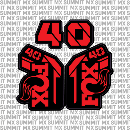 Fox 40 Fork Tube Decal