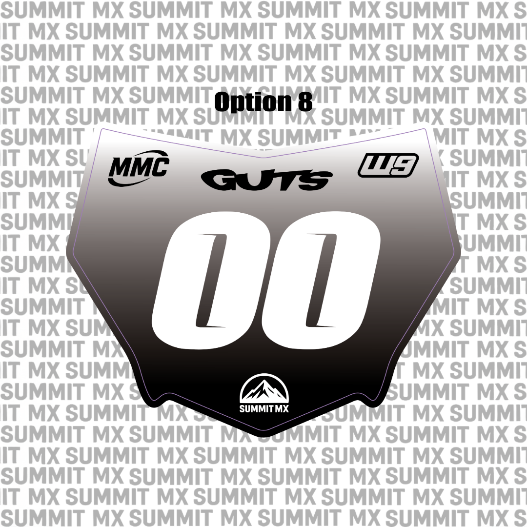 Pre-Designed Motocutz Number Plate Decal