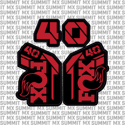 Fox 40 Fork Tube Decal