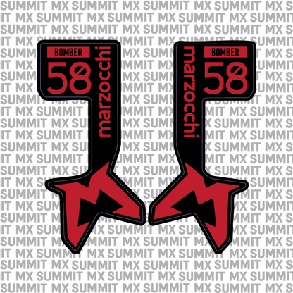 Marzocchi Bomber Fork Tube Decal