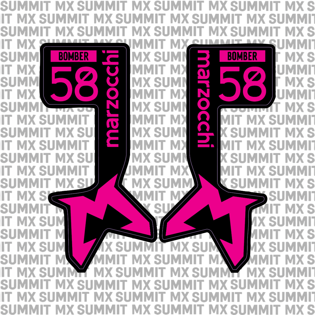 Marzocchi Bomber Fork Tube Decal