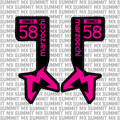 Marzocchi Bomber Fork Tube Decal