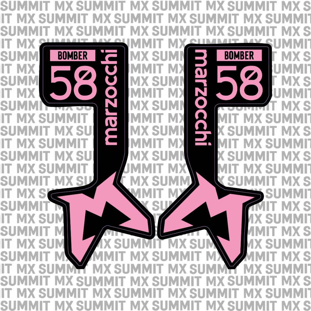 Marzocchi Bomber Fork Tube Decal