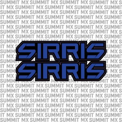 Sirris Fork Tube Decal (Without Sirris Icon)