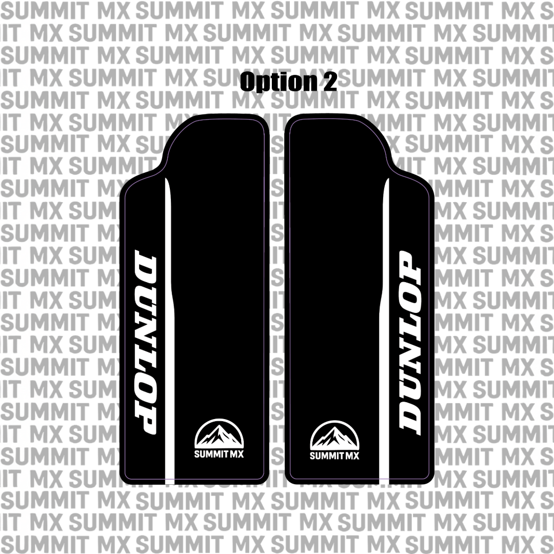 Customizable Sirris F43 Fork Guard Decals