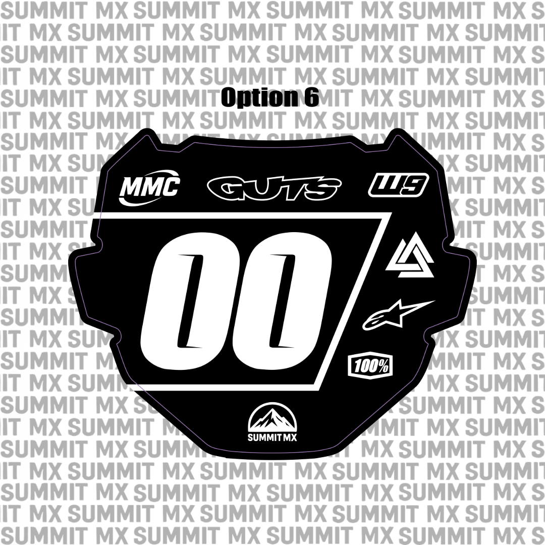 Pre-Designed ODI Number Plate Decal