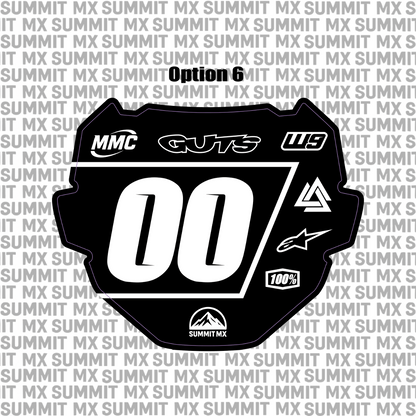 Pre-Designed ODI Number Plate Decal