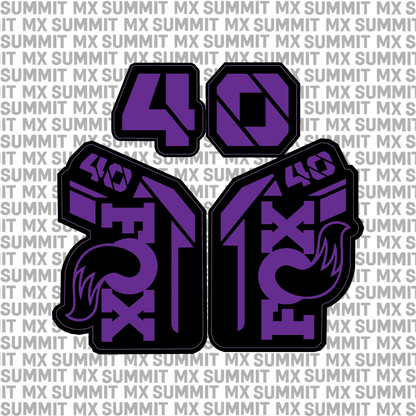 Fox 40 Fork Tube Decal