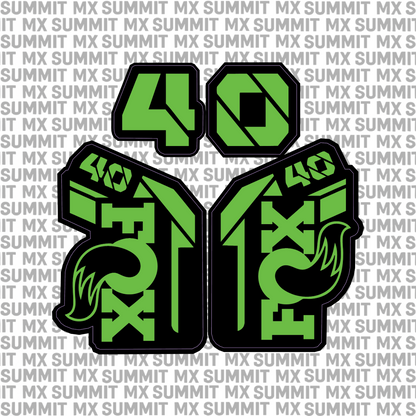 Fox 40 Fork Tube Decal