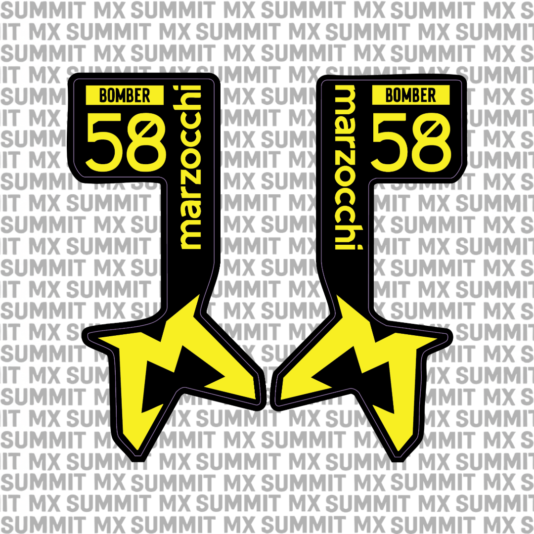 Marzocchi Bomber Fork Tube Decal