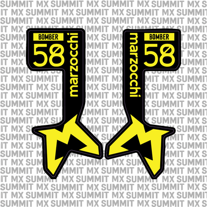 Marzocchi Bomber Fork Tube Decal