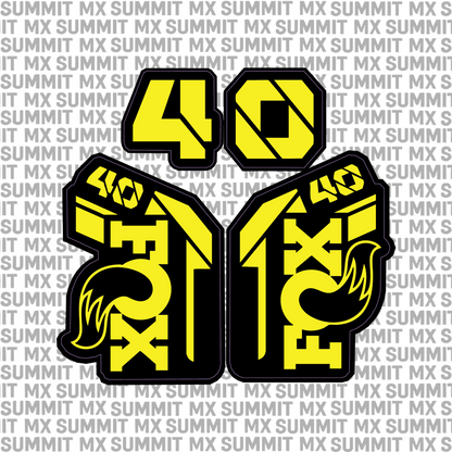 Fox 40 Fork Tube Decal