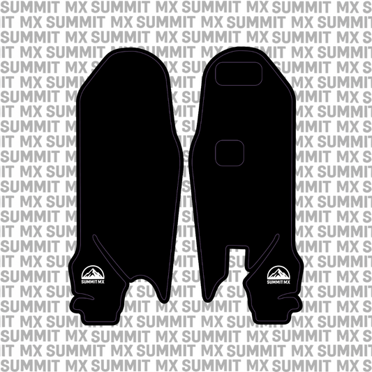 Surron Ultra Bee fork guard black design layout — Summit MX
