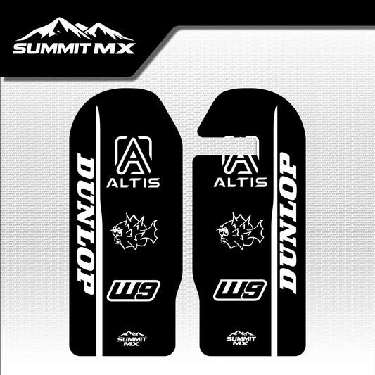 Altis Delta fork guard decal, Style 2 — Summit MX