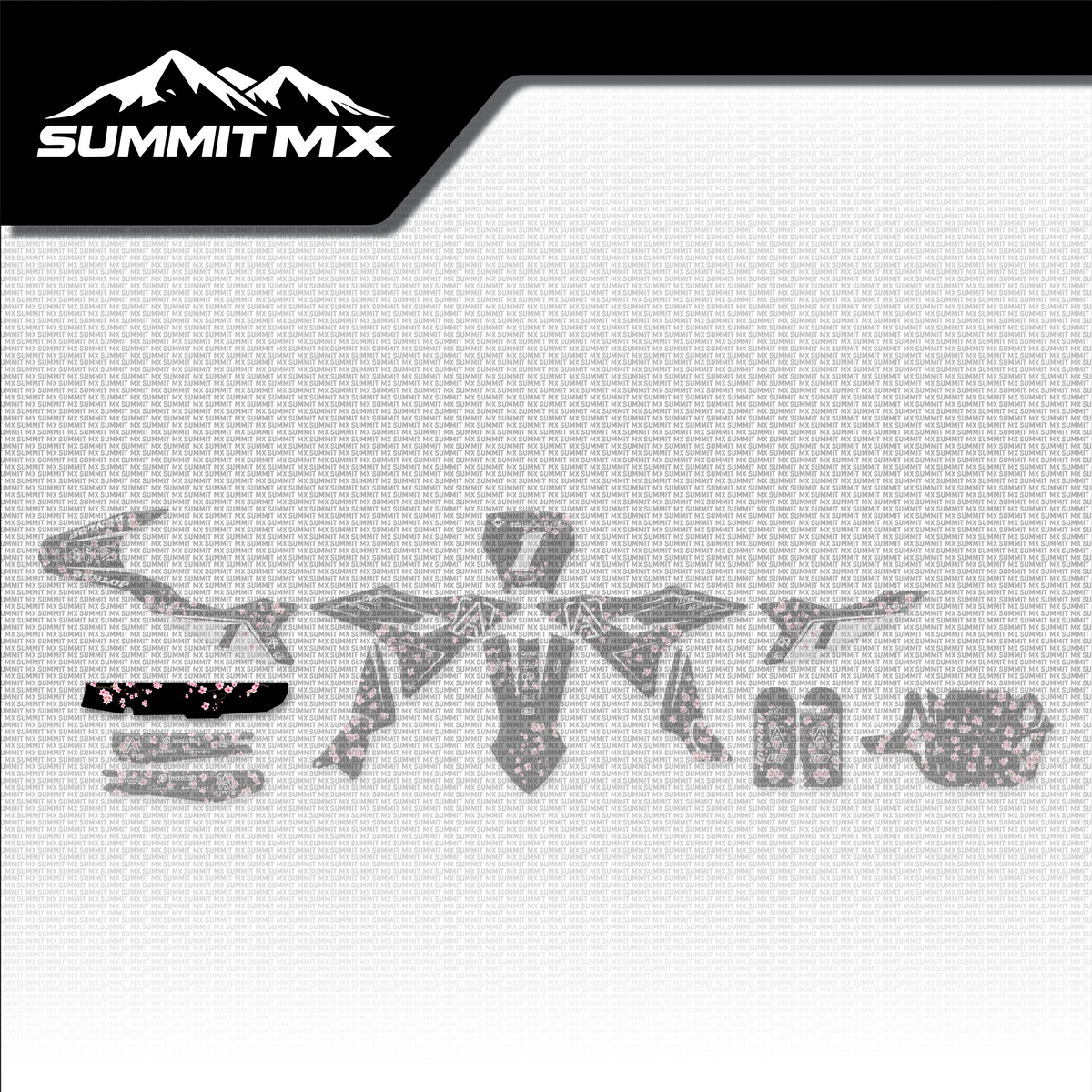 Cherry Blossom Decal for Altis Delta Chain Guide placement on the full kit
