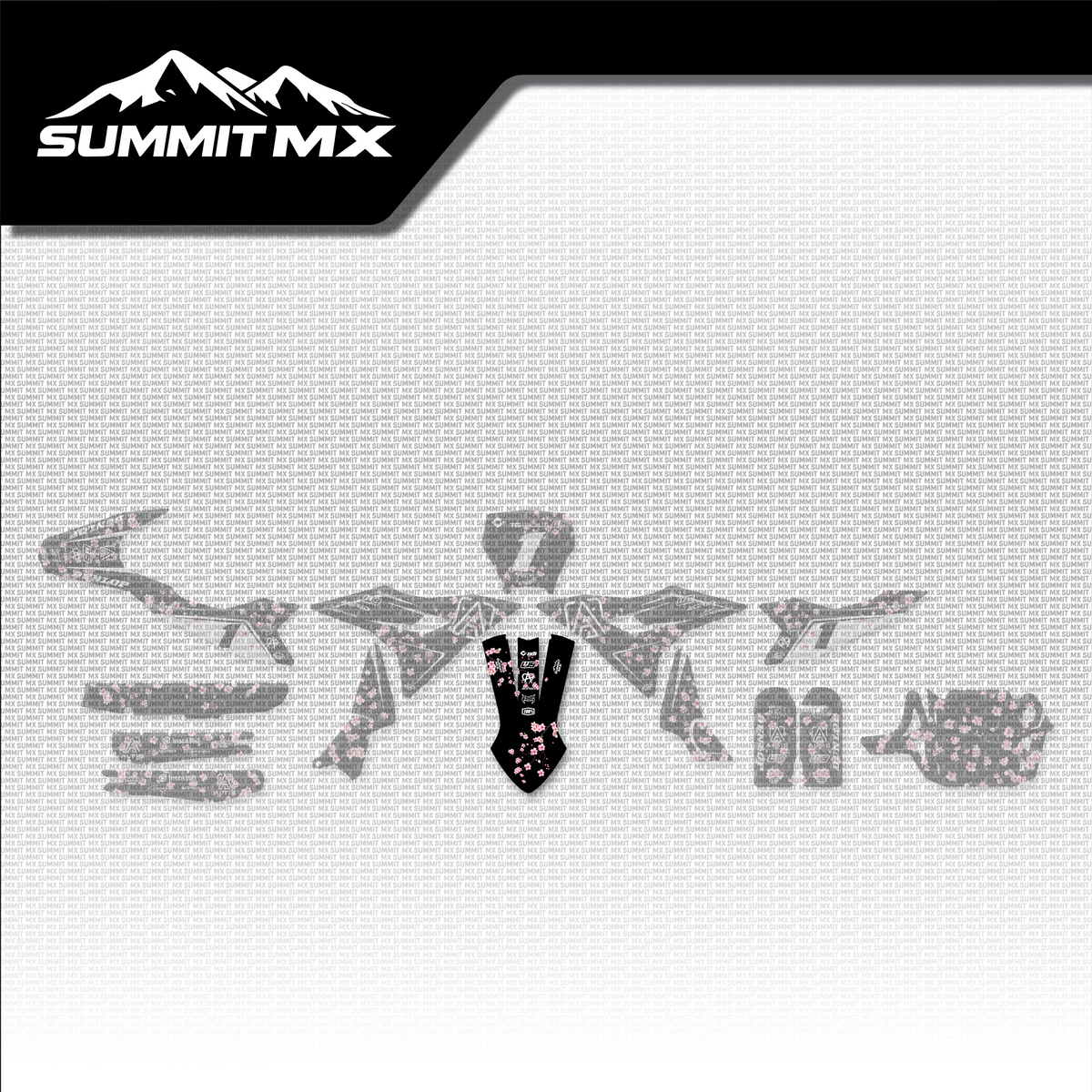 Cherry Blossom Decal for Altis Delta Front Fender placement on the full kit