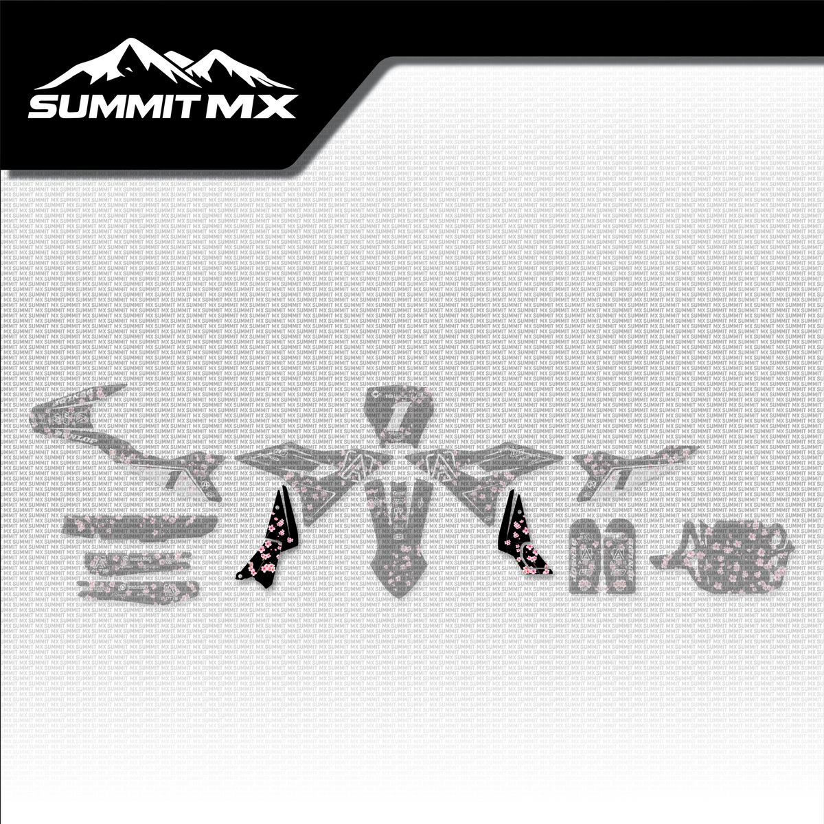 Cherry Blossom Decal for Altis Delta Lower Shrouds placement on the full kit