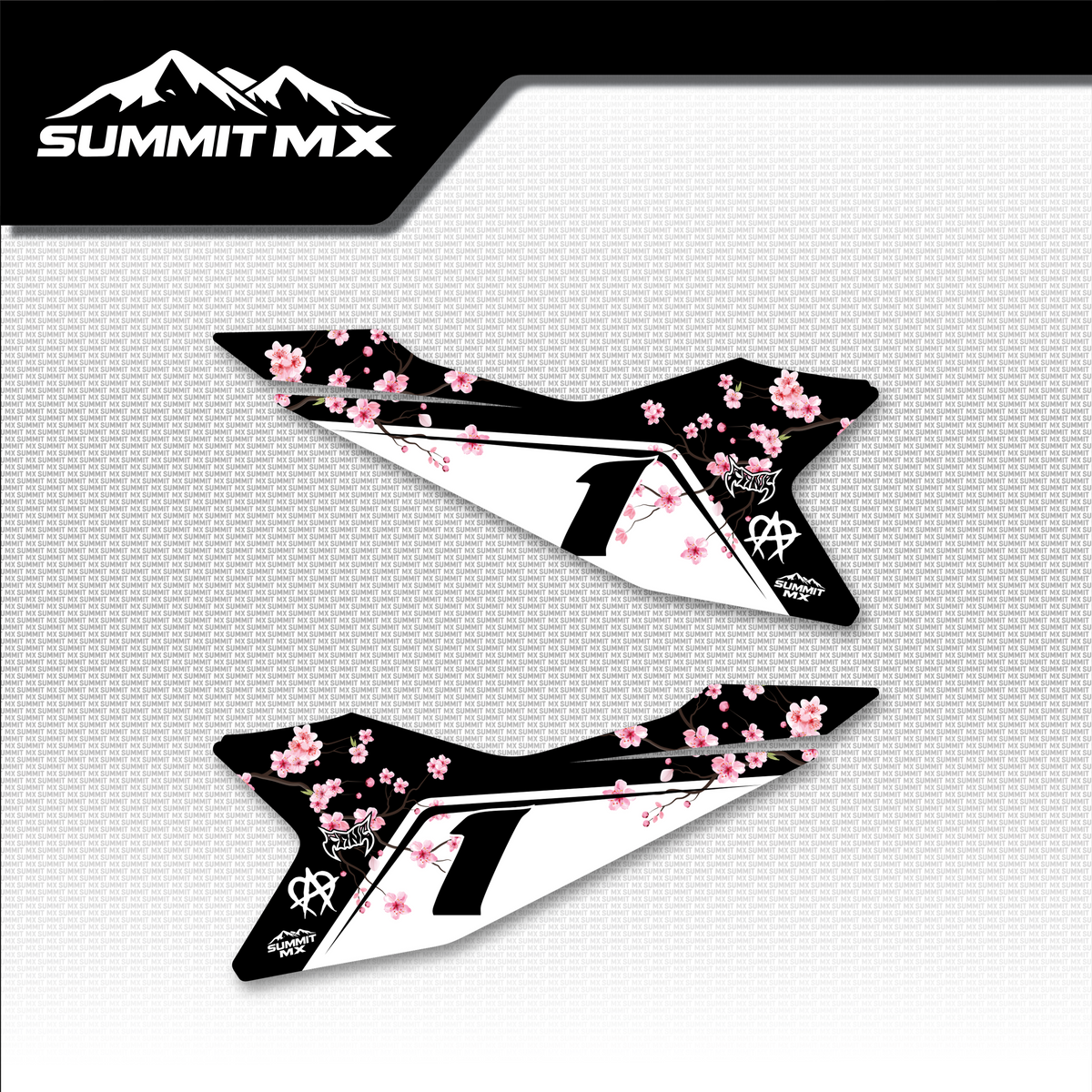 Cherry Blossom Decal for Altis Delta Side Number Plates