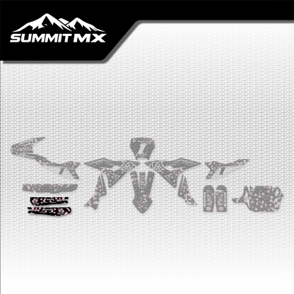 Cherry Blossom Decal for Altis Delta Swing Arm placement on the full kit