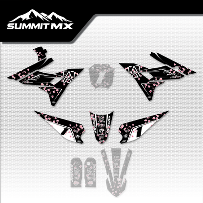Cherry Blossom Altis Sigma body plastics kit, included pieces highlighted on the full kit