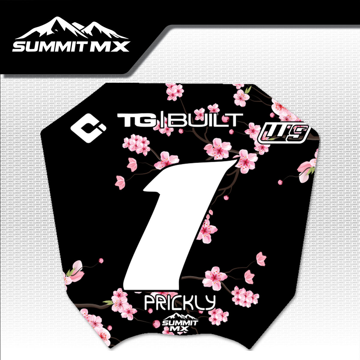 Cherry Blossom Decal for Altis Sigma Number Plate
