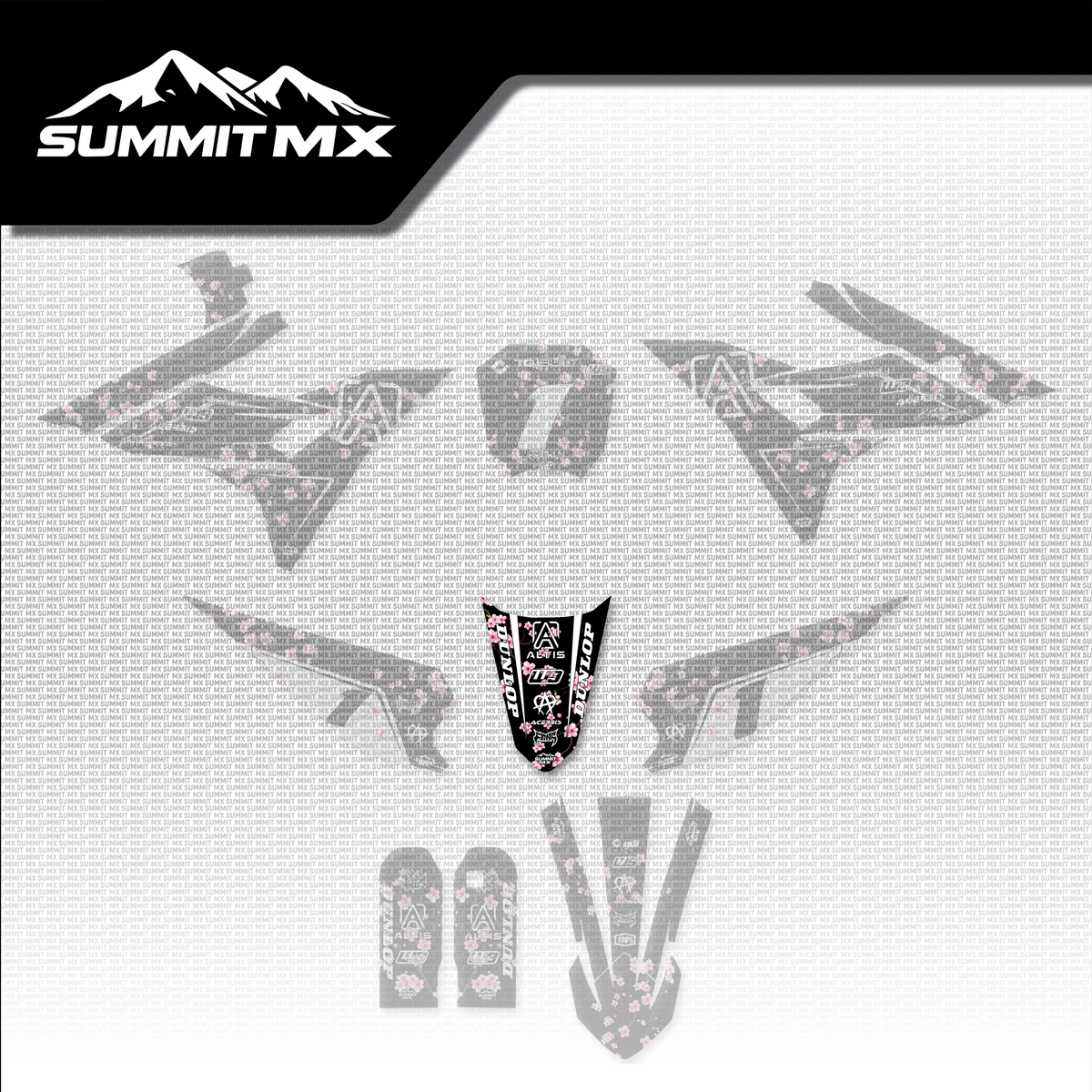 Cherry Blossom Altis Sigma rear fender decal, shown in place on the full kit