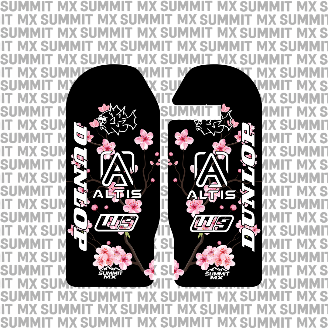 Cherry Blossom decal for Altis Delta fork guards — Summit MX