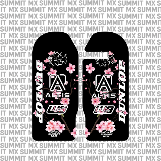 Cherry Blossom decal for Altis Delta fork guards — Summit MX