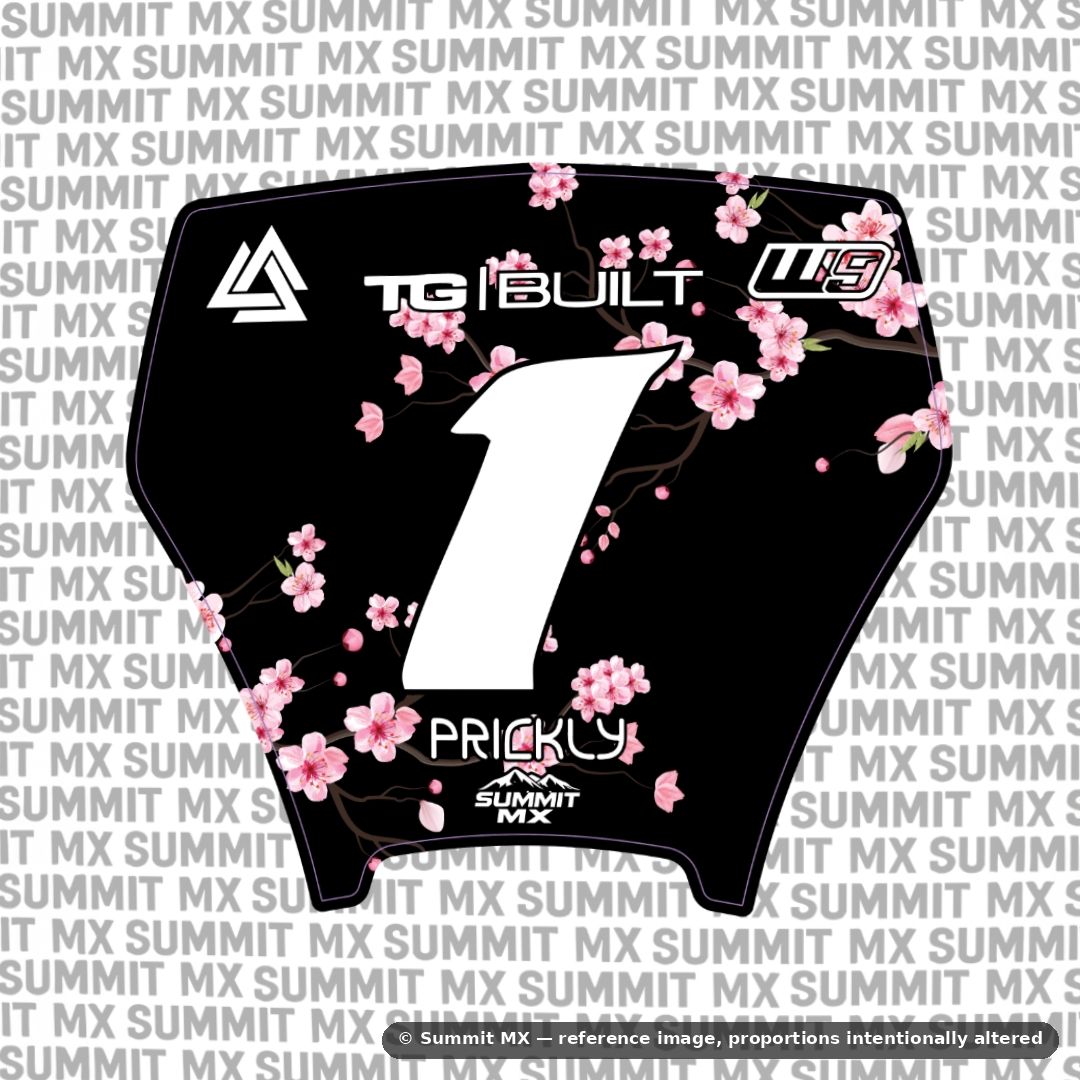 Cherry Blossom Decal for Altis Delta Number Plate
