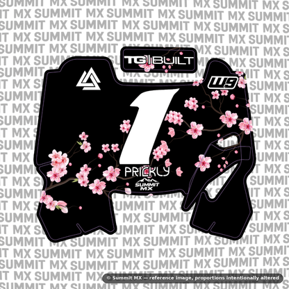 Cherry Blossom Decal for Hyper Bee Number Plate