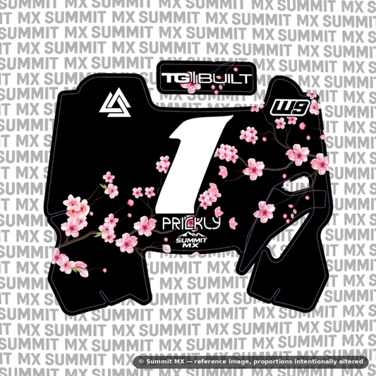 Cherry Blossom Decal for Hyper Bee Number Plate