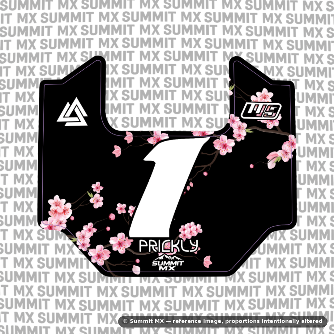Cherry Blossom Decal for Juiced Number Plate