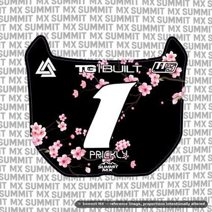 Cherry Blossom Decal for Rerode Number Plate