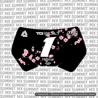 Cherry Blossom Decal for Storm Bee Number Plate