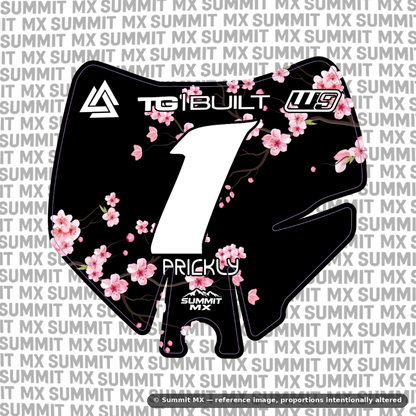 Cherry Blossom Decal for Surron LBX (2025+) Number Plate