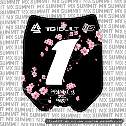 Cherry Blossom Decal for Talaria OEM Number Plate