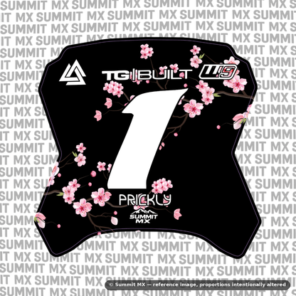 Cherry Blossom Decal for Yozma Number Plate