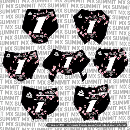 Cherry Blossom Number Plate Decal