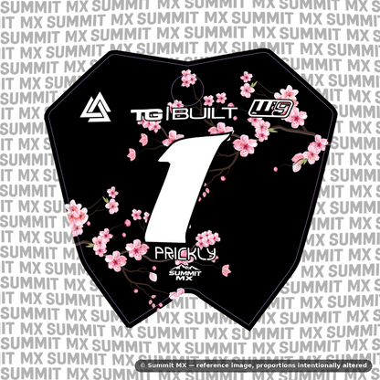 Cherry Blossom Number Plate Decal